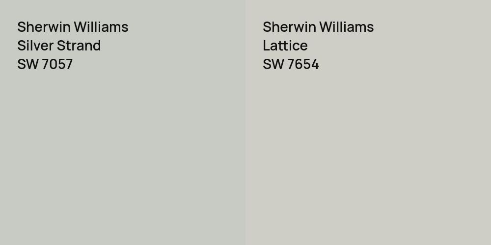 Sherwin Williams Silver Strand vs. Sherwin Williams Lattice