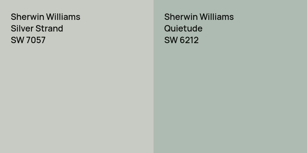 Sherwin Williams Silver Strand vs. Sherwin Williams Quietude