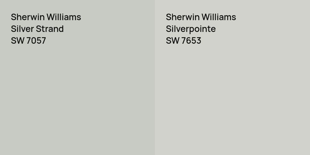 Sherwin Williams Silver Strand vs. Sherwin Williams Silverpointe