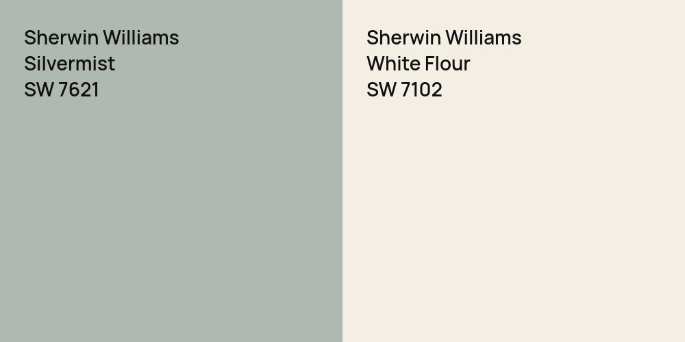 Sherwin Williams Silvermist vs. Sherwin Williams White Flour