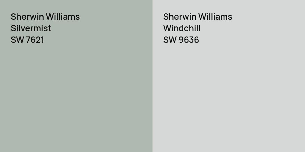 Sherwin Williams Silvermist vs. Sherwin Williams Windchill