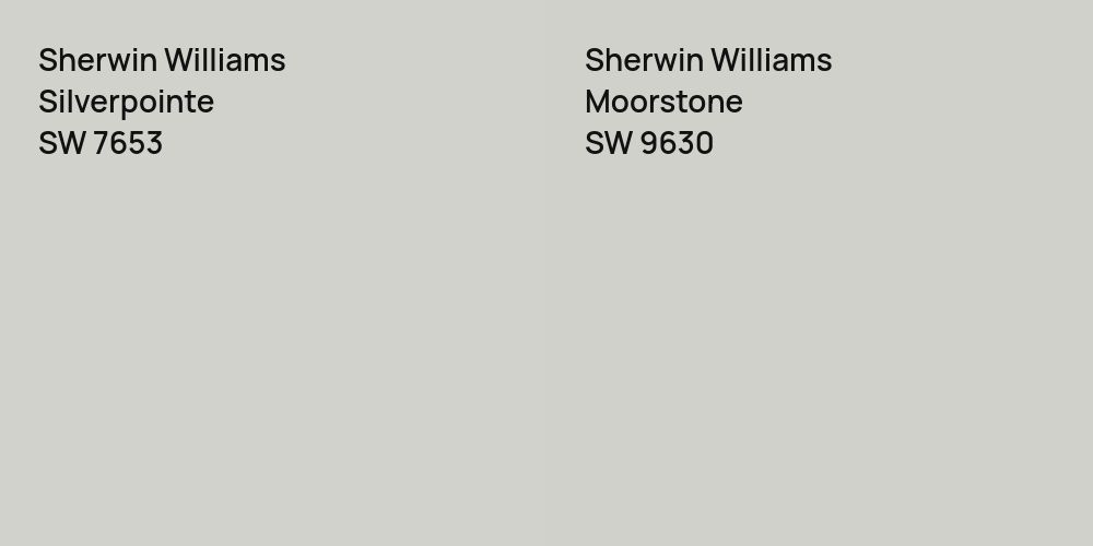 Sherwin Williams Silverpointe vs. Sherwin Williams Moorstone