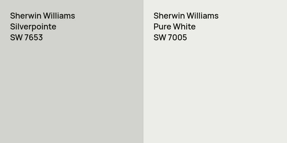 Sherwin Williams Silverpointe vs. Sherwin Williams Pure White