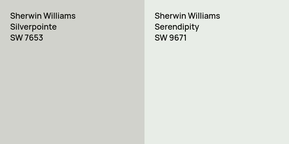 Sherwin Williams Silverpointe vs. Sherwin Williams Serendipity