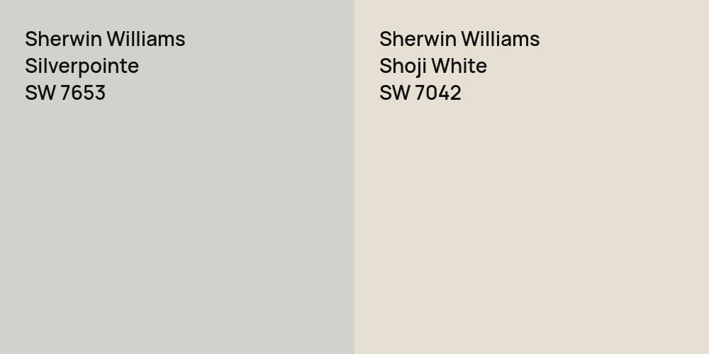 Sherwin Williams Silverpointe vs. Sherwin Williams Shoji White