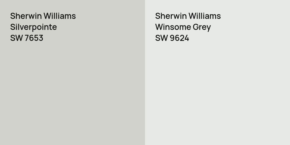 Sherwin Williams Silverpointe vs. Sherwin Williams Winsome Grey