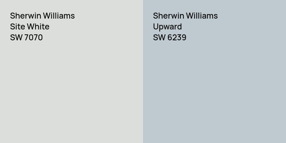 Sherwin Williams Site White vs. Sherwin Williams Upward