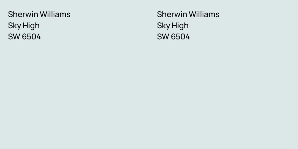 Sherwin Williams Sky High vs. Sherwin Williams Sky High