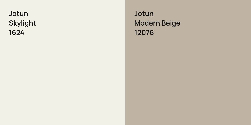 Jotun Skylight vs. Jotun Modern Beige