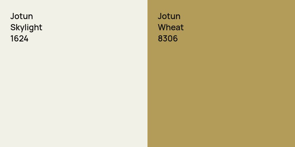 Jotun Skylight vs. Jotun Wheat