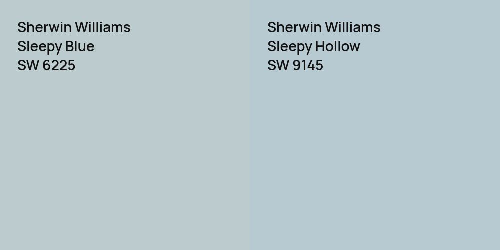 Sherwin Williams Sleepy Blue vs. Sherwin Williams Sleepy Hollow