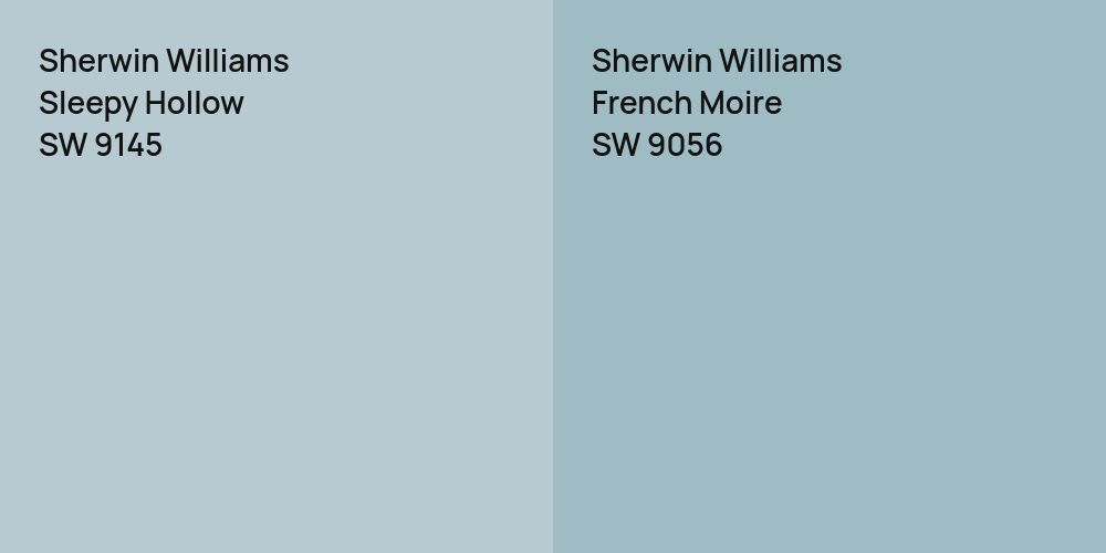 Sherwin Williams Sleepy Hollow vs. Sherwin Williams French Moire