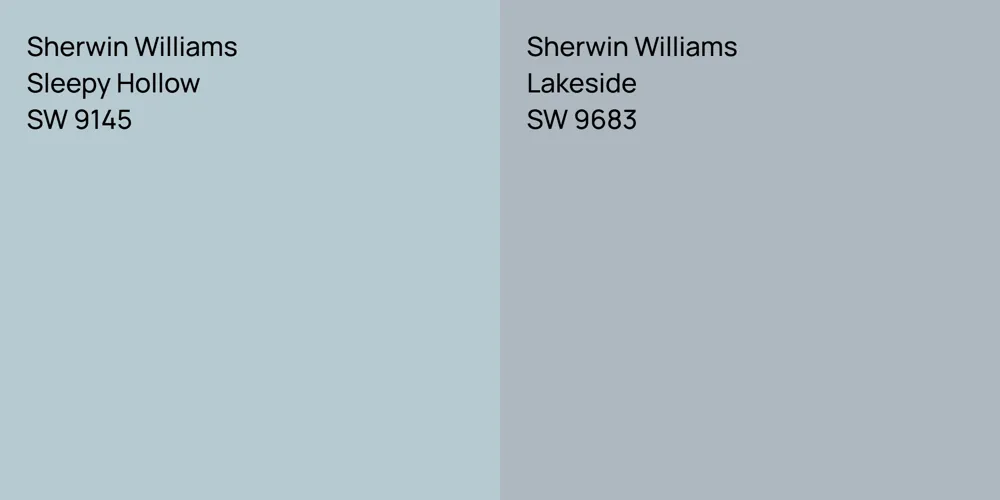 Sherwin Williams Sleepy Hollow vs. Sherwin Williams Lakeside