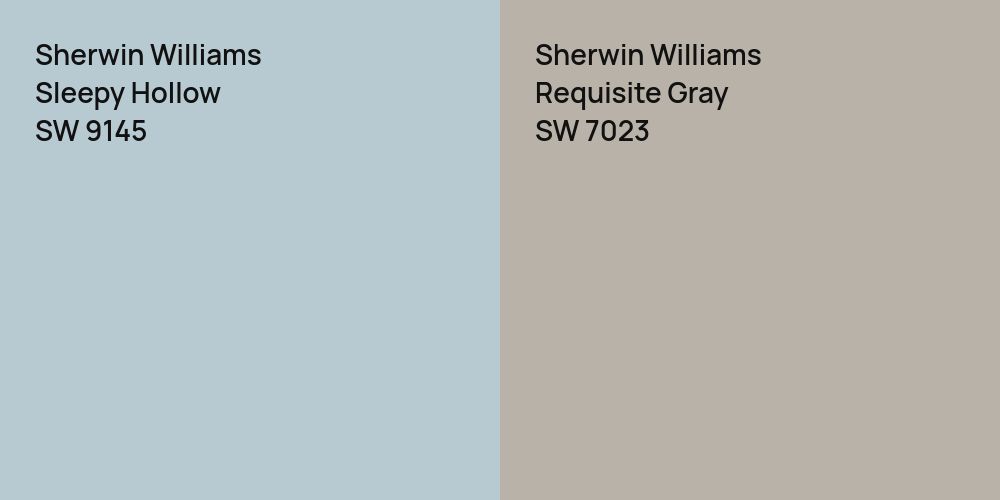 Sherwin Williams Sleepy Hollow vs. Sherwin Williams Requisite Gray