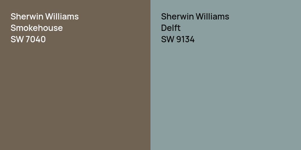 Sherwin Williams Smokehouse vs. Sherwin Williams Delft