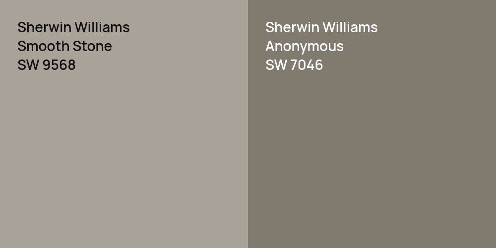 Sherwin Williams Smooth Stone vs. Sherwin Williams Anonymous