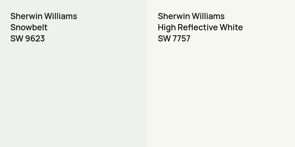 Sherwin Williams Snowbelt vs. Sherwin Williams High Reflective White