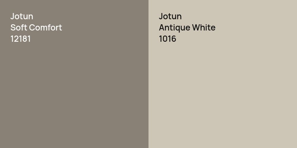 Jotun Soft Comfort vs. Jotun Antique White