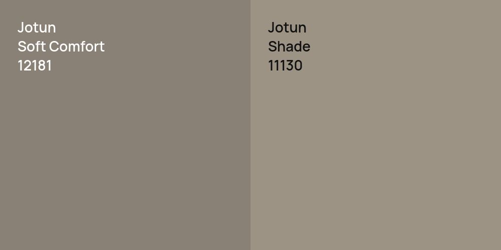 Jotun Soft Comfort vs. Jotun Shade