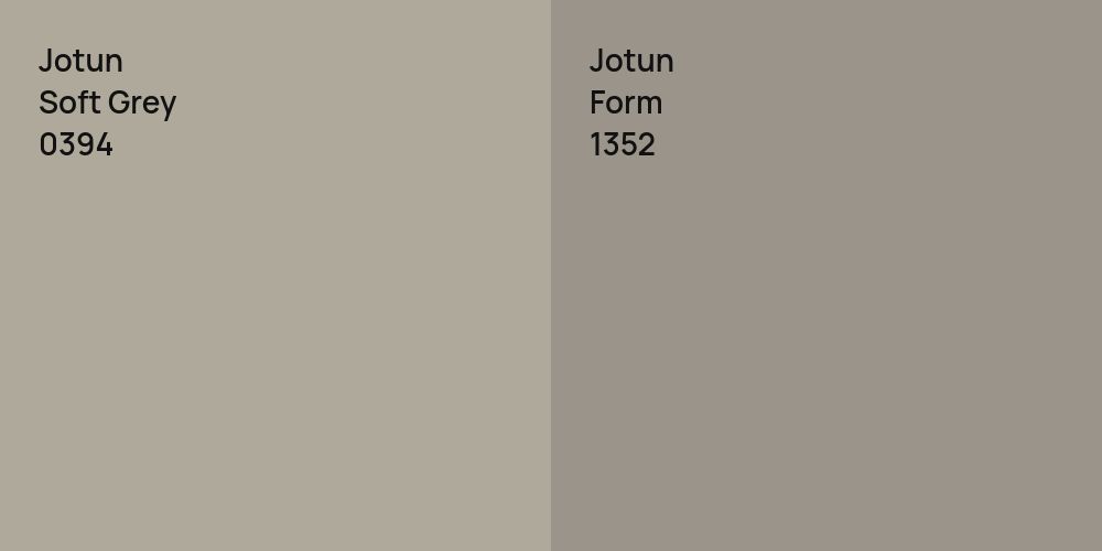 Jotun Soft Grey vs. Jotun Form