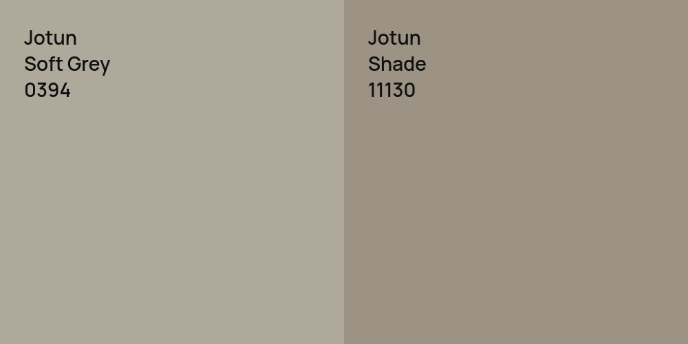 Jotun Soft Grey vs. Jotun Shade