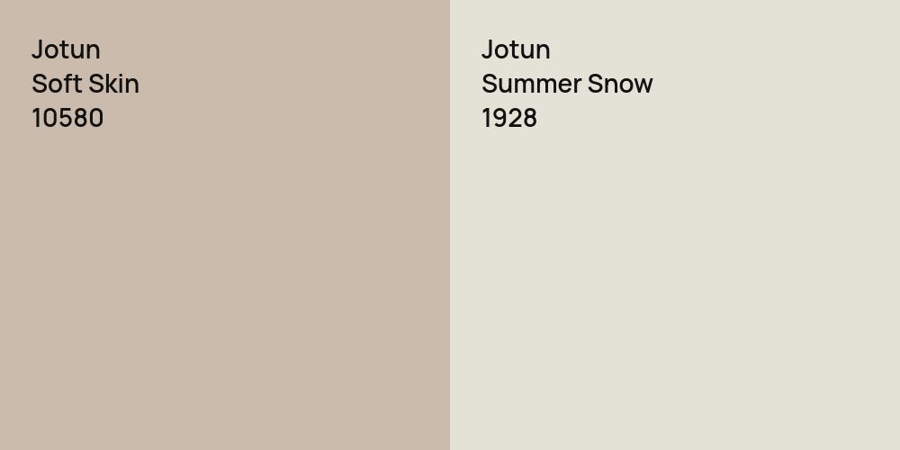 Jotun Soft Skin vs. Jotun Summer Snow