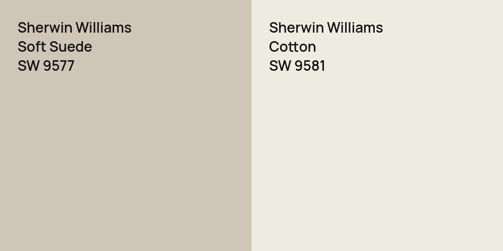 Sherwin Williams Soft Suede vs. Sherwin Williams Cotton