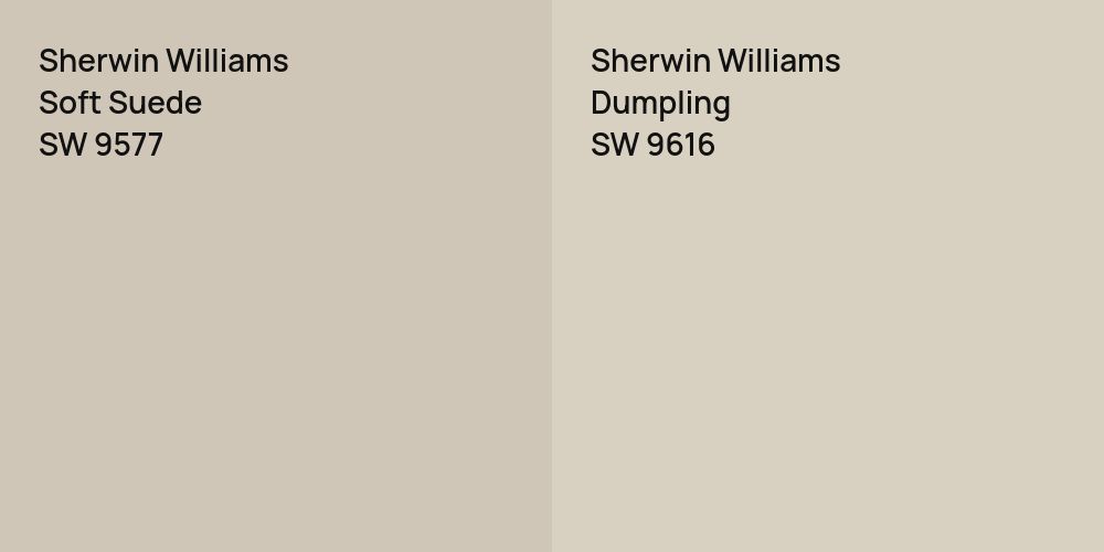 Sherwin Williams Soft Suede vs. Sherwin Williams Dumpling