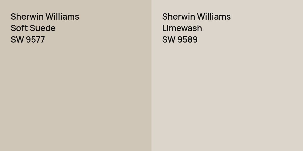 Sherwin Williams Soft Suede vs. Sherwin Williams Limewash