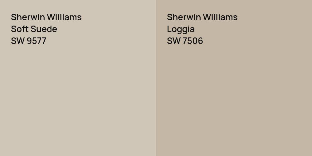 Sherwin Williams Soft Suede vs. Sherwin Williams Loggia