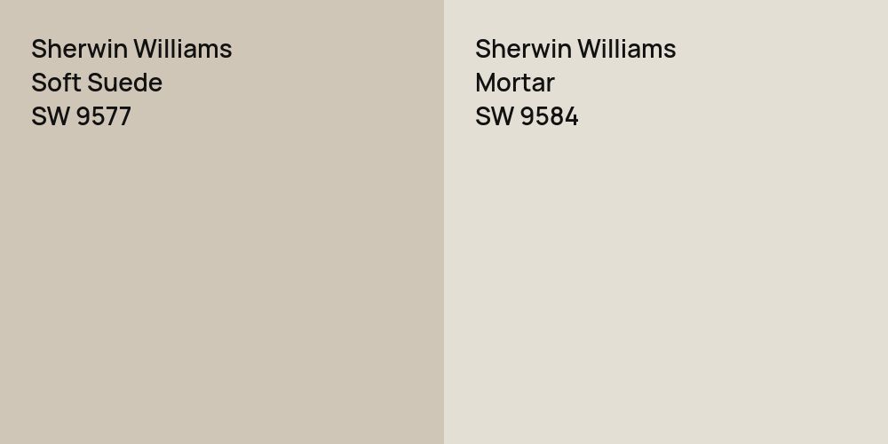 Sherwin Williams Soft Suede vs. Sherwin Williams Mortar