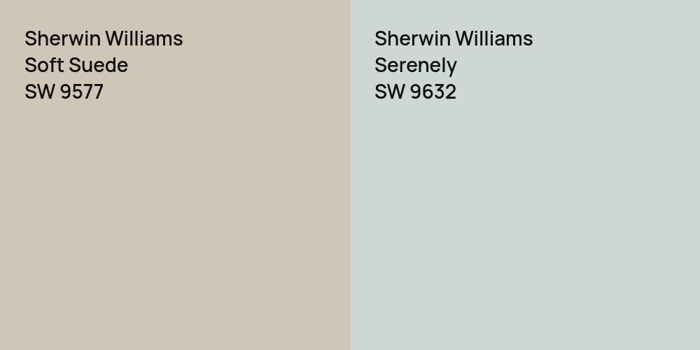 Sherwin Williams Soft Suede vs. Sherwin Williams Serenely