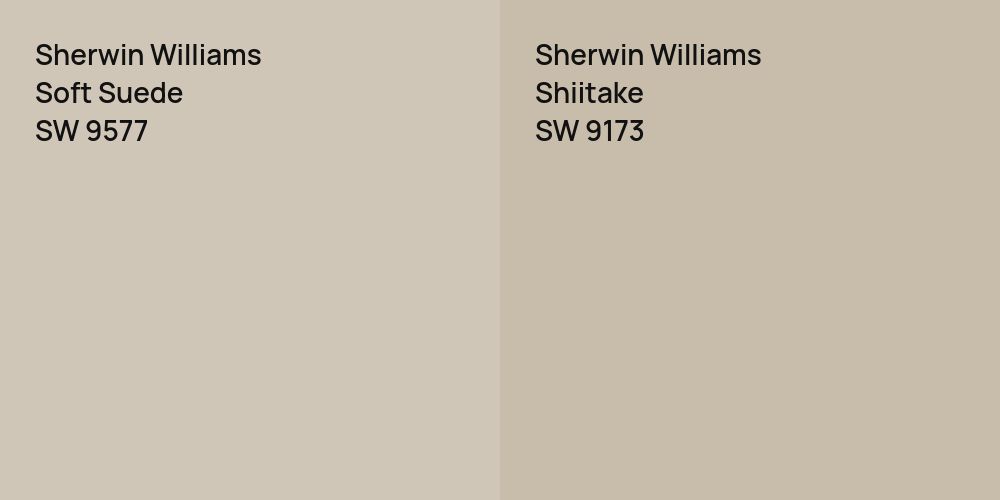 Sherwin Williams Soft Suede vs. Sherwin Williams Shiitake