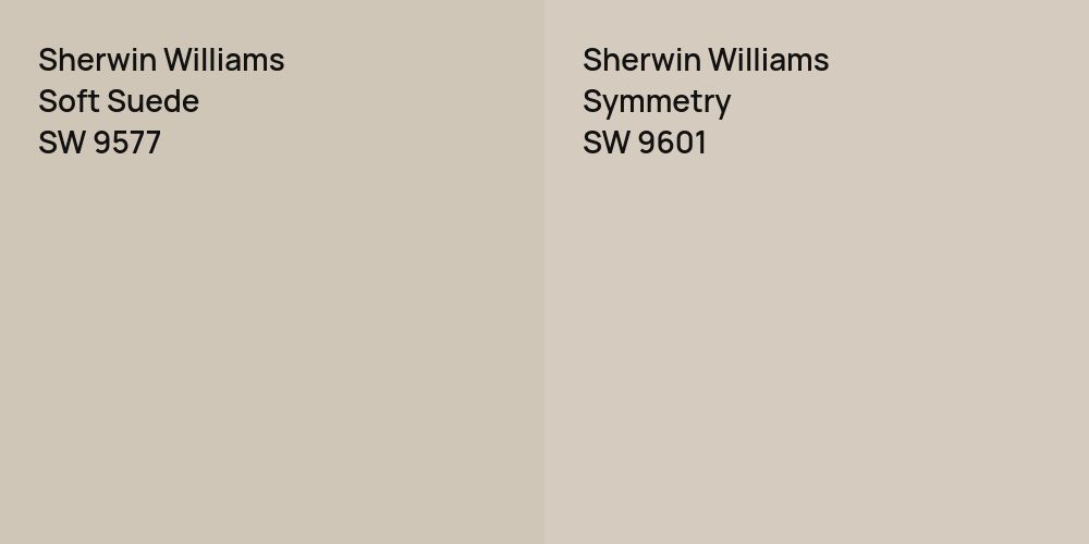 Sherwin Williams Soft Suede vs. Sherwin Williams Symmetry