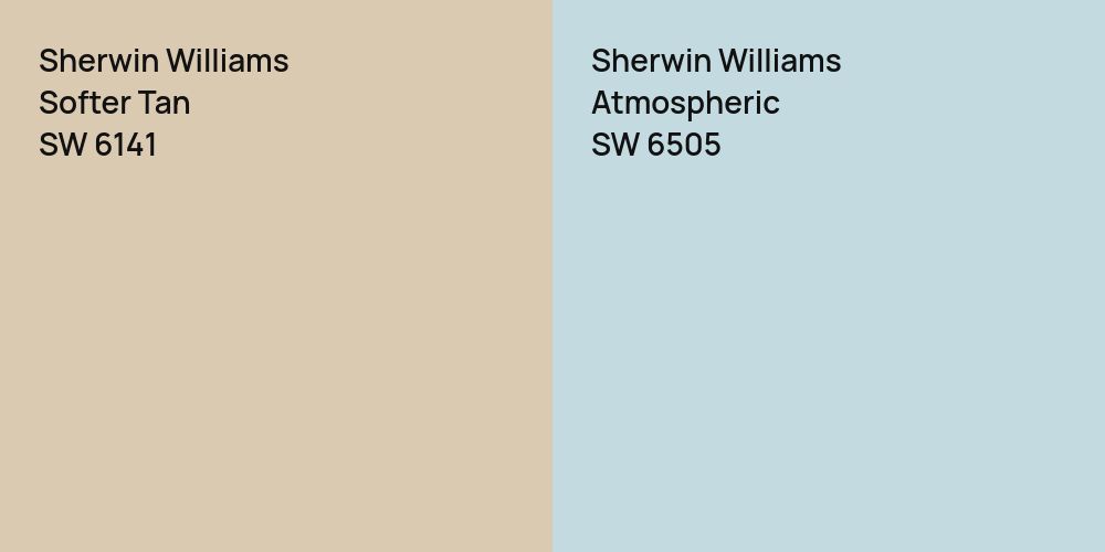 Sherwin Williams Softer Tan vs. Sherwin Williams Atmospheric