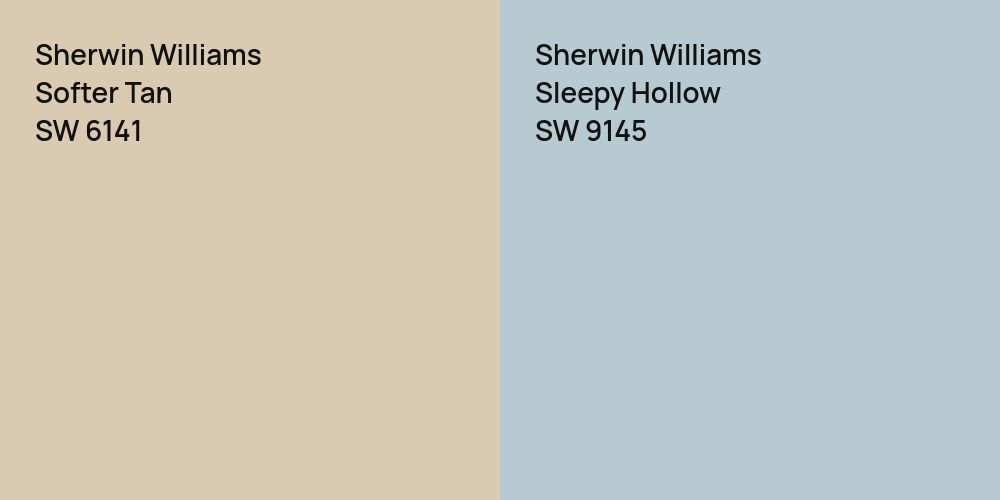 Sherwin Williams Softer Tan vs. Sherwin Williams Sleepy Hollow