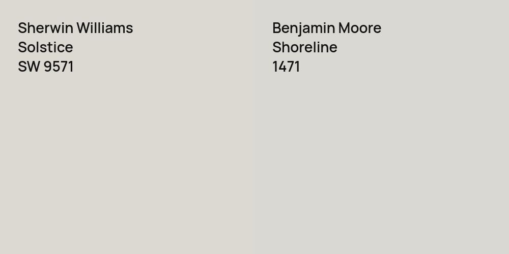 Sherwin Williams Solstice vs. Benjamin Moore Shoreline