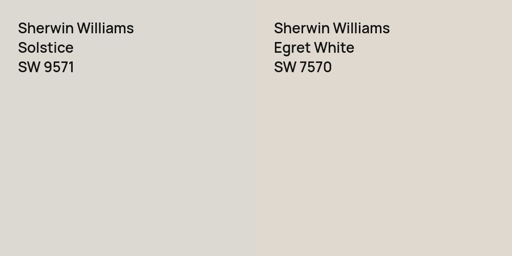 Sherwin Williams Solstice vs. Sherwin Williams Egret White