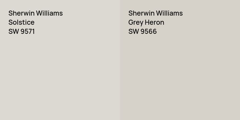 Sherwin Williams Solstice vs. Sherwin Williams Grey Heron