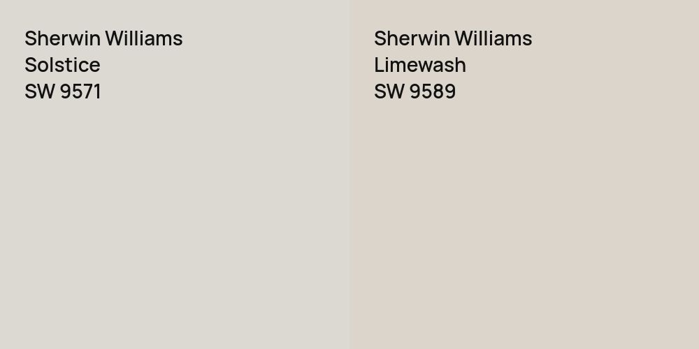 Sherwin Williams Solstice vs. Sherwin Williams Limewash