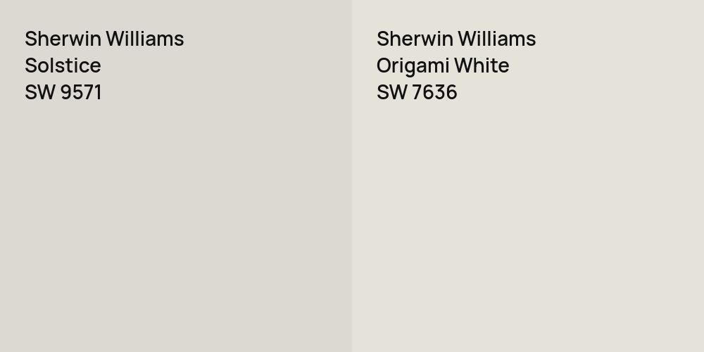 Sherwin Williams Solstice vs. Sherwin Williams Origami White