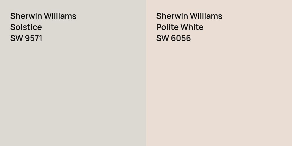 Sherwin Williams Solstice vs. Sherwin Williams Polite White