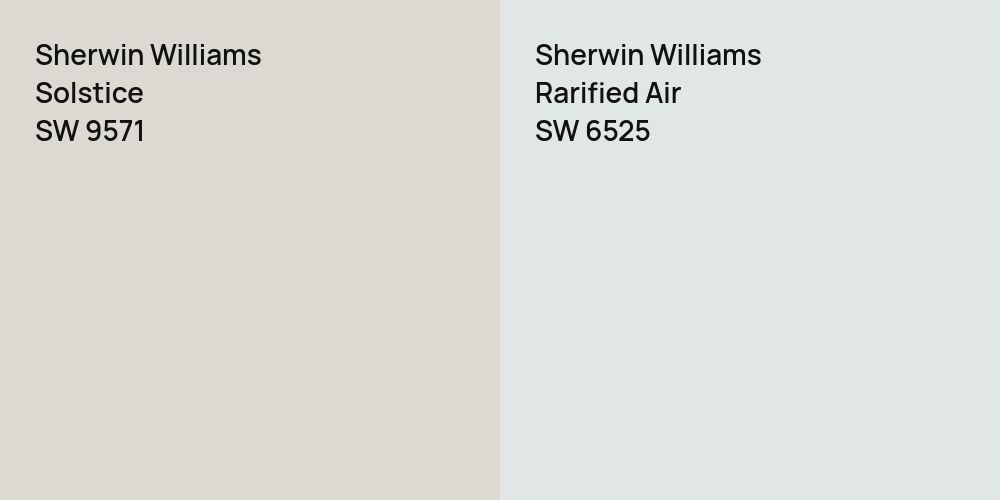 Sherwin Williams Solstice vs. Sherwin Williams Rarified Air