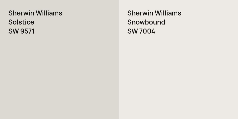 Sherwin Williams Solstice vs. Sherwin Williams Snowbound