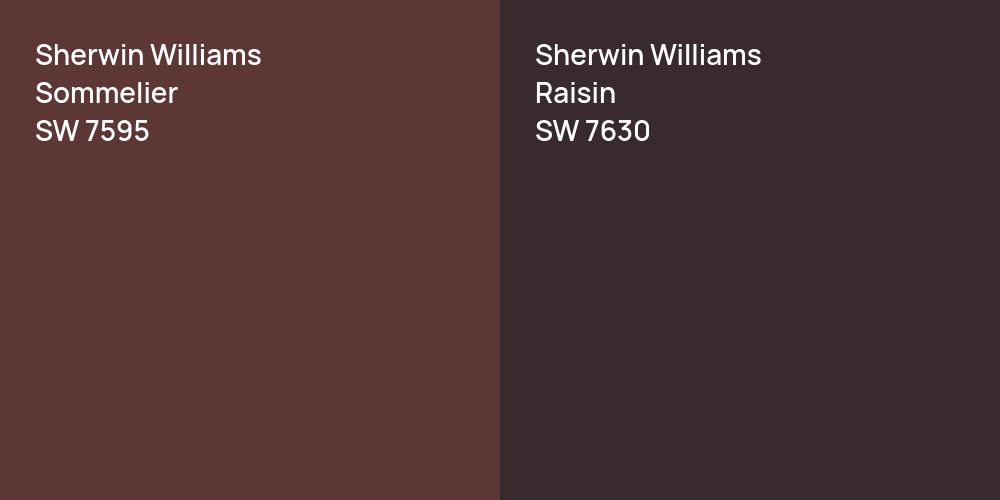 Sherwin Williams Sommelier vs. Sherwin Williams Raisin