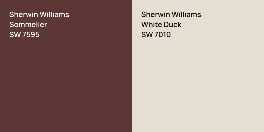 Sherwin Williams Sommelier vs. Sherwin Williams White Duck