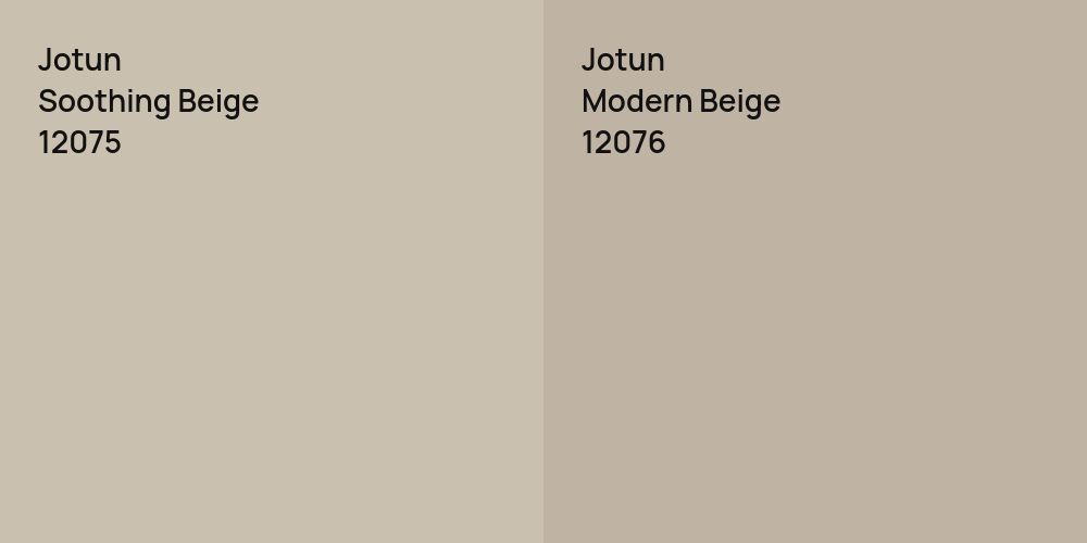 Jotun Soothing Beige vs. Jotun Modern Beige