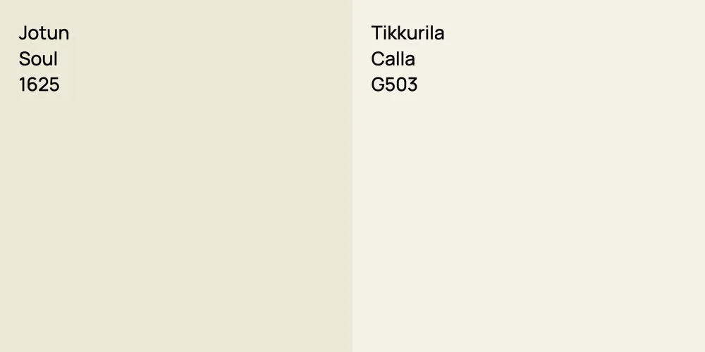 Jotun Soul vs. Tikkurila Calla