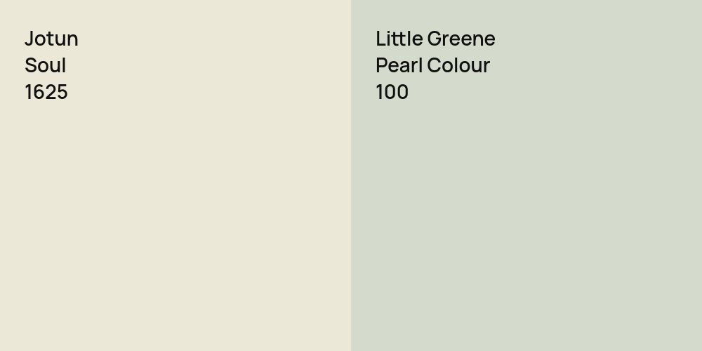 Jotun Soul vs. Little Greene Pearl Colour