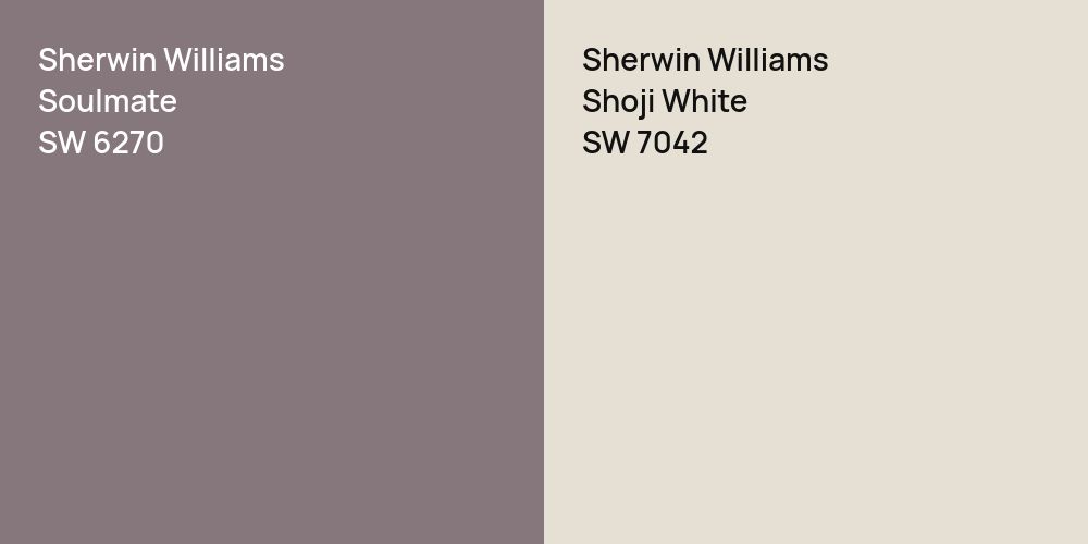 Sherwin Williams Soulmate vs. Sherwin Williams Shoji White